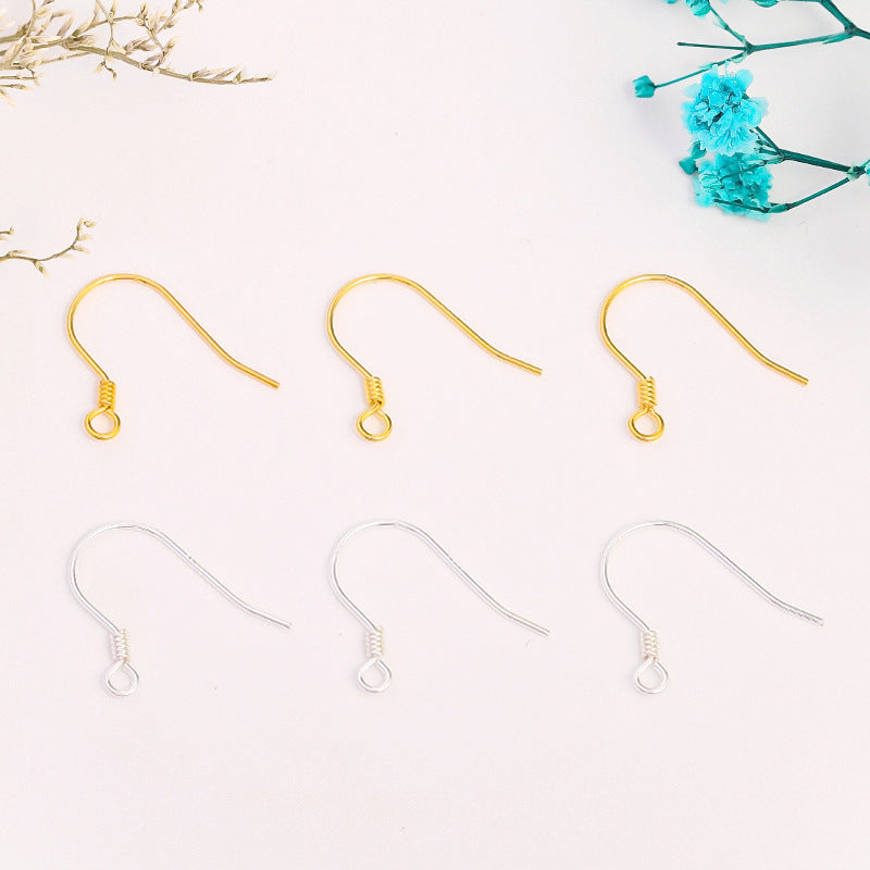 Plain silver S925 ear hook