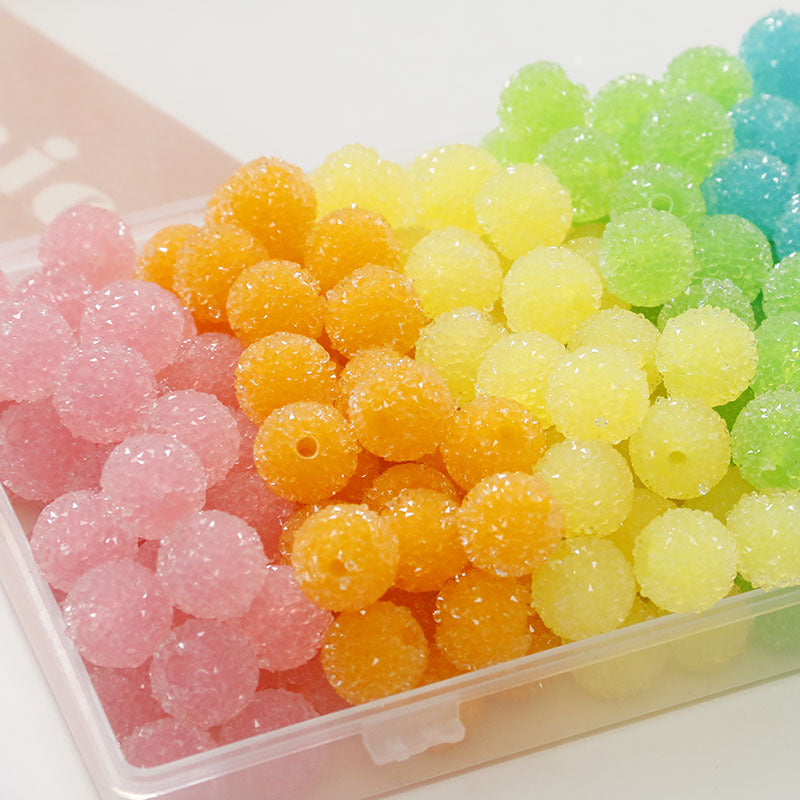 14Mm sugar orange broken diamond beads