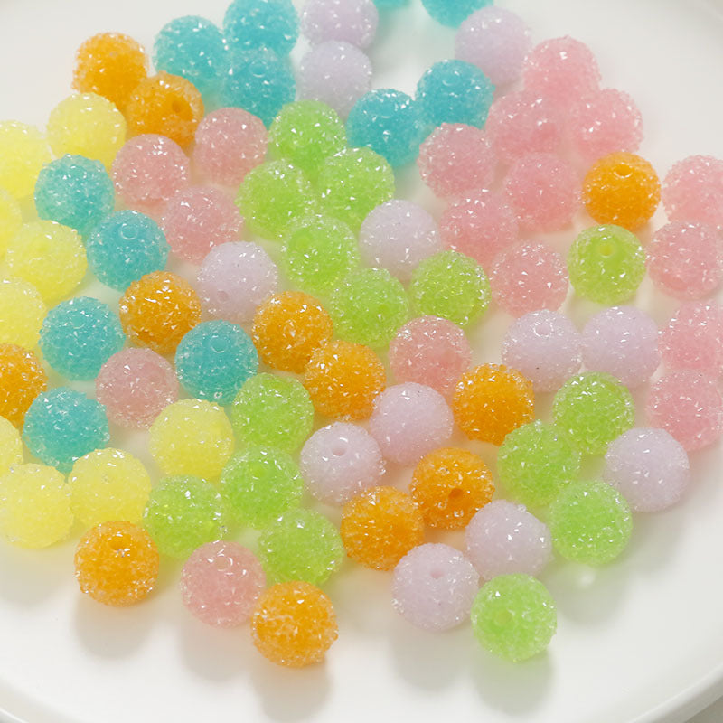 14Mm sugar orange broken diamond beads