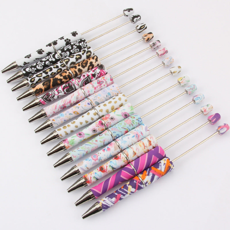 Bead pen printing pattern  DIY ballpoint pen