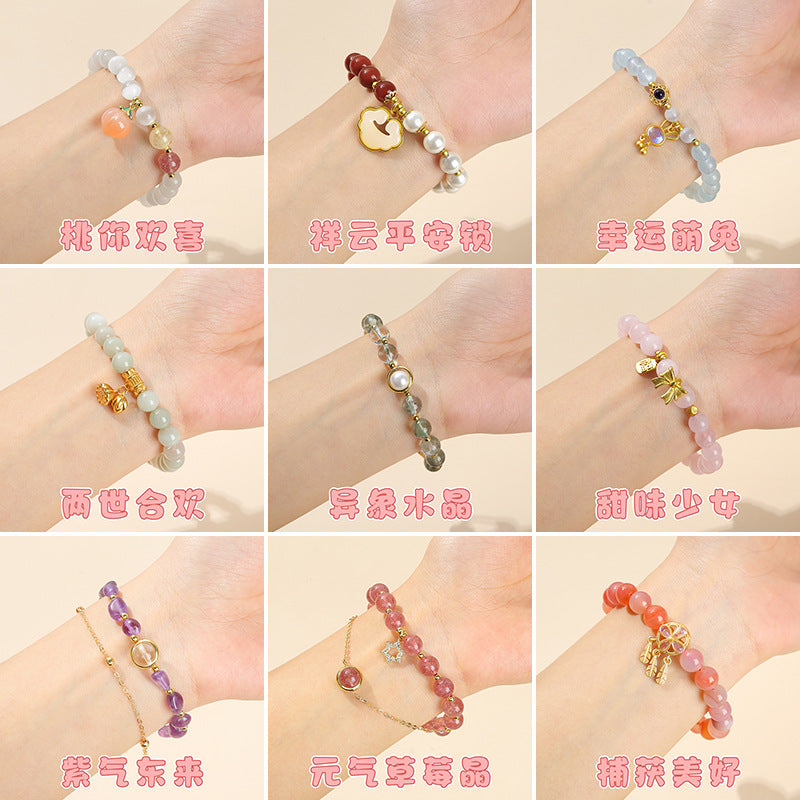 Natural Crystal  Bracelets